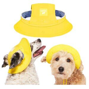 NWT Canada Pooch Torrential Tracker Rain Hat for Dogs - Rubber Ducky Yellow